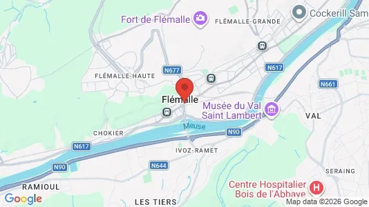 Apartments for rent i Flémalle - kort over placeringen