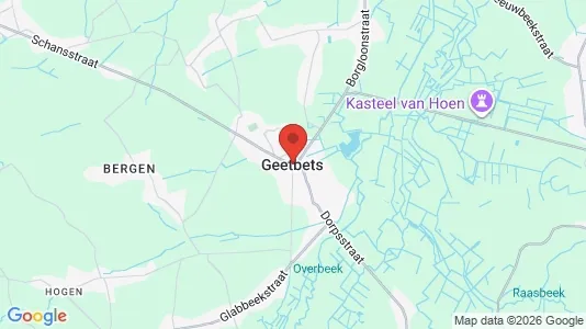 Houses for rent i Geetbets - kort over placeringen