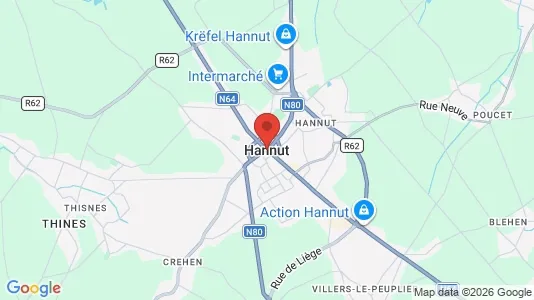 Apartments for rent i Hannuit - kort over placeringen