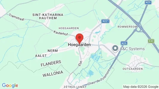 Houses for rent i Hoegaarden - kort over placeringen