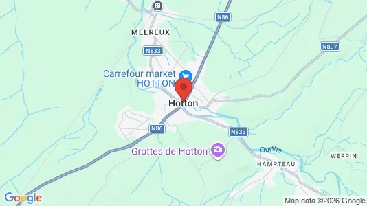 Houses for rent i Hotton - kort over placeringen