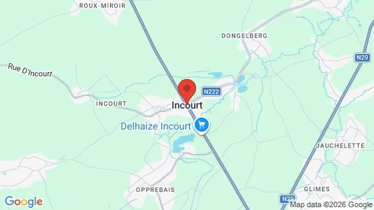 Houses for rent i Incourt - kort over placeringen