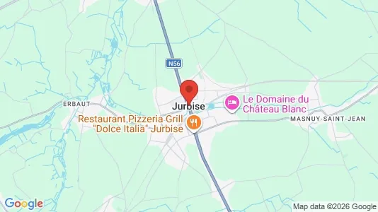 Apartments for rent i Jurbise - kort over placeringen