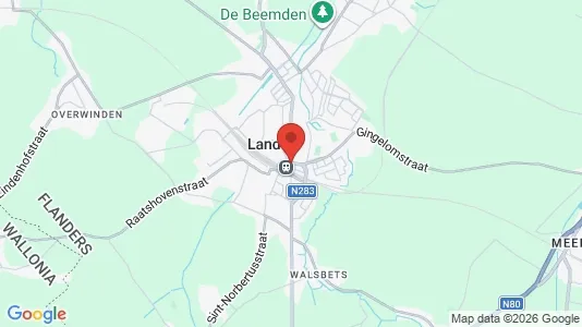 Apartments for rent i Landen - kort over placeringen