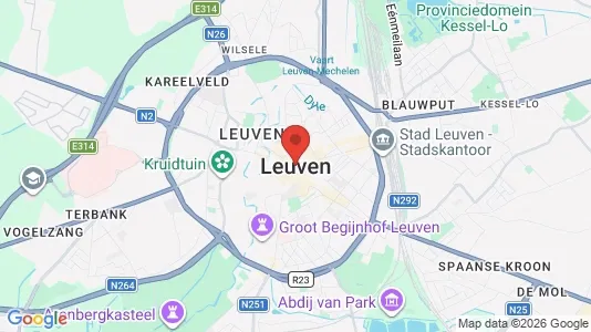 Houses for rent i Leuven - kort over placeringen