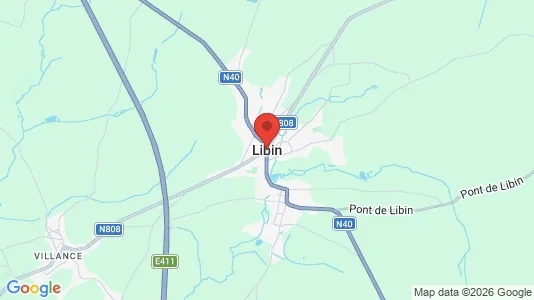Houses for rent i Libin - kort over placeringen