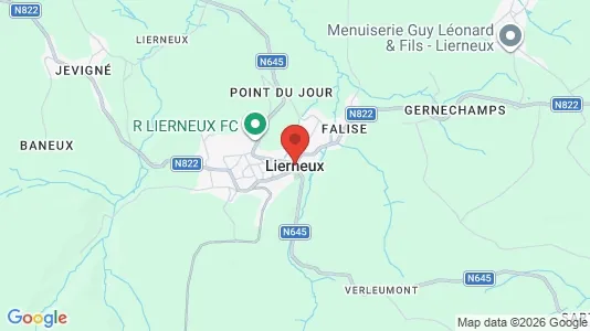 Apartments for rent i Lierneux - kort over placeringen