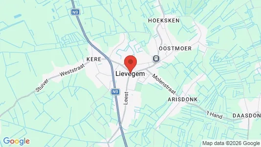Apartments for rent i Lievegem - kort over placeringen