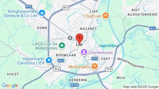 Houses for rent i Lille - kort over placeringen