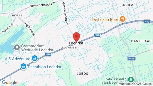 Apartments for rent i Lochristi - kort over placeringen