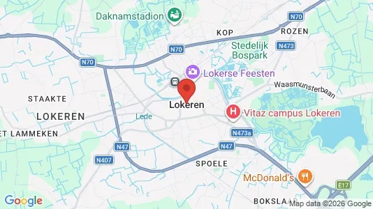 Houses for rent i Lokeren - kort over placeringen