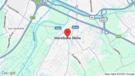 Apartments for rent i Merelbeke - kort over placeringen