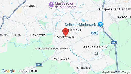 Houses for rent i Morlanwelz - kort over placeringen