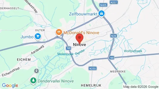 Apartments for rent i Ninove - kort over placeringen