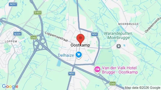 Houses for rent i Oostkamp - kort over placeringen
