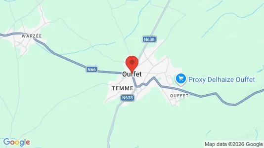 Apartments for rent i Ouffet - kort over placeringen
