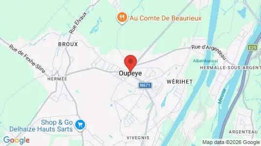 Houses for rent i Oupeye - kort over placeringen