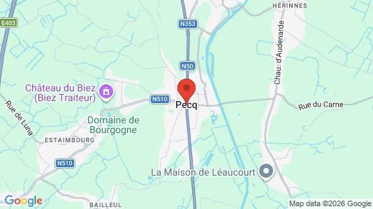 Houses for rent i Pecq - kort over placeringen