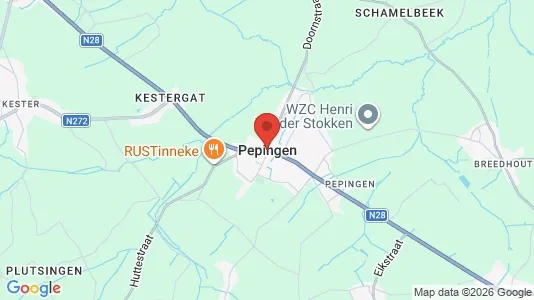 Houses for rent i Pepingen - kort over placeringen