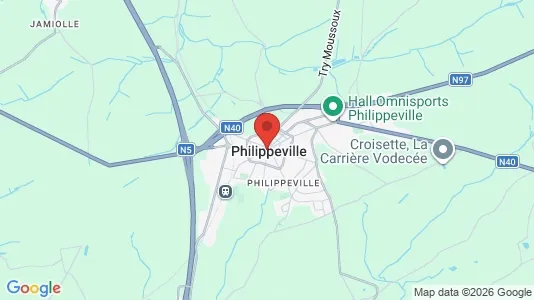 Houses for rent i Philippeville - kort over placeringen