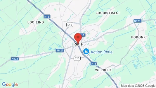 Houses for rent i Retie - kort over placeringen