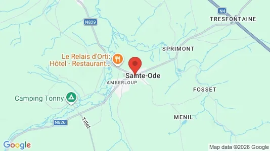 Apartments for rent i Sainte-Ode - kort over placeringen