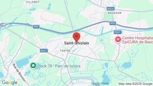 Apartments for rent i Saint-Ghislain - kort over placeringen