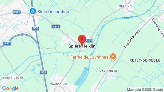 Apartments for rent i Spiere-Helkijn - kort over placeringen