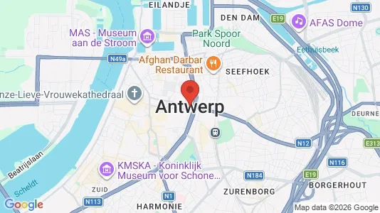 Houses for rent i Stad Antwerp - kort over placeringen