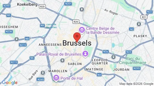 Houses for rent i Stad Brussel - kort over placeringen