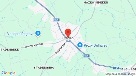 Houses for rent i Staden - kort over placeringen