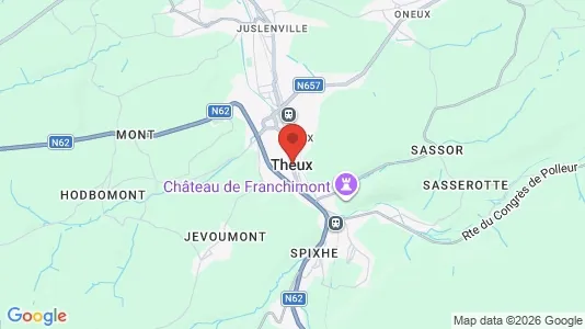 Apartments for rent i Theux - kort over placeringen