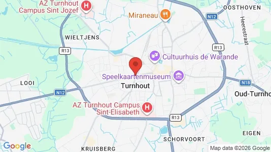 Houses for rent i Turnhout - kort over placeringen