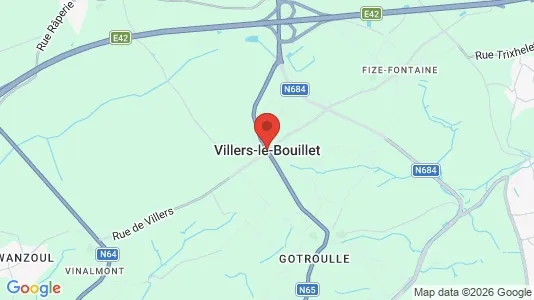 Apartments for rent i Villers-le-Bouillet - kort over placeringen