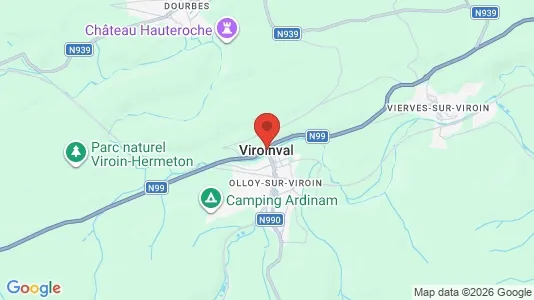 Houses for rent i Viroinval - kort over placeringen