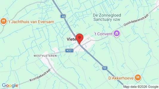 Houses for rent i Vleteren - kort over placeringen