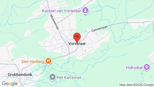 Houses for rent i Vorselaar - kort over placeringen