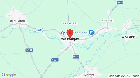 Houses for rent i Wasseiges - kort over placeringen