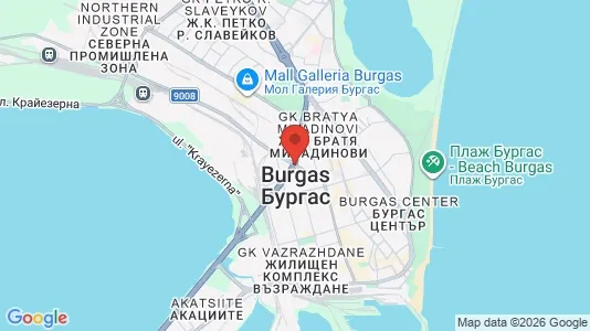 Apartments for rent i Burgas - kort over placeringen