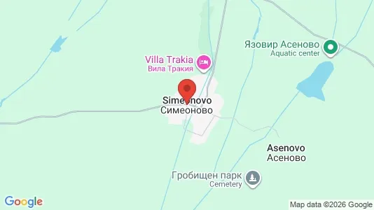 Apartments for rent i Simeonovo - kort over placeringen