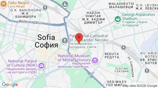 Apartments for rent i Sofia Oborishte - kort over placeringen