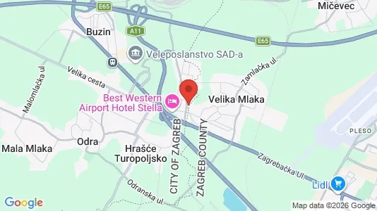 Apartments for rent i Veliko Polje - kort over placeringen