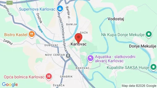 Houses for rent i Karlovac - kort over placeringen