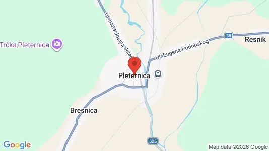 Apartments for rent i Pleternica - kort over placeringen