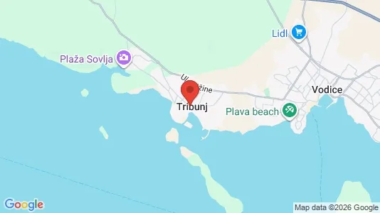 Houses for rent i Tribunj - kort over placeringen