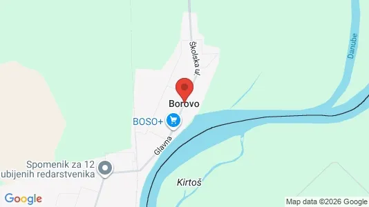 Houses for rent i Borovo - kort over placeringen