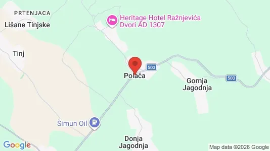Houses for rent i Polača - kort over placeringen