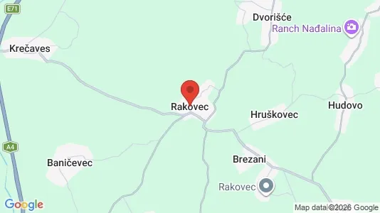 Apartments for rent i Rakovec - kort over placeringen