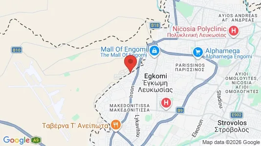 Houses for rent i Nicosia Lakatameia - kort over placeringen