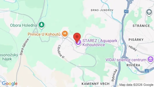 Apartments for rent i Brno-Kohoutovice - kort over placeringen